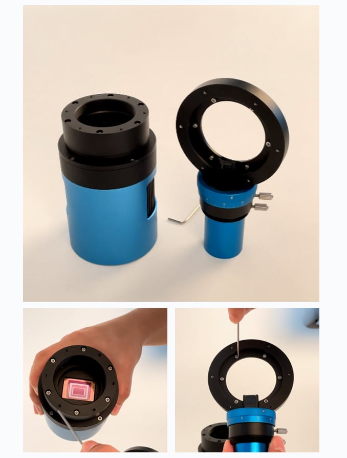 Extender secured to the ATR camera