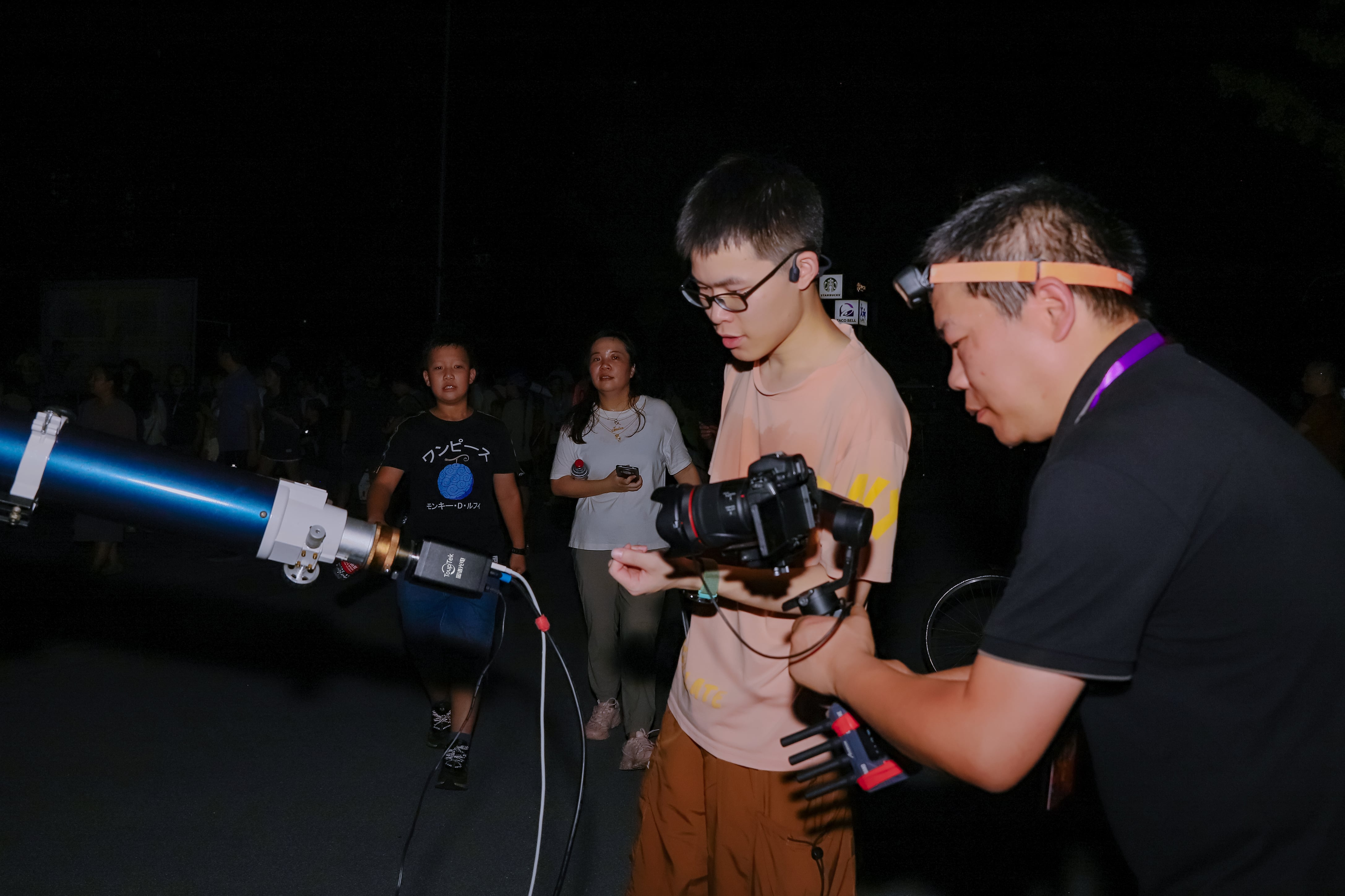 Astronomy camera setup demonstration