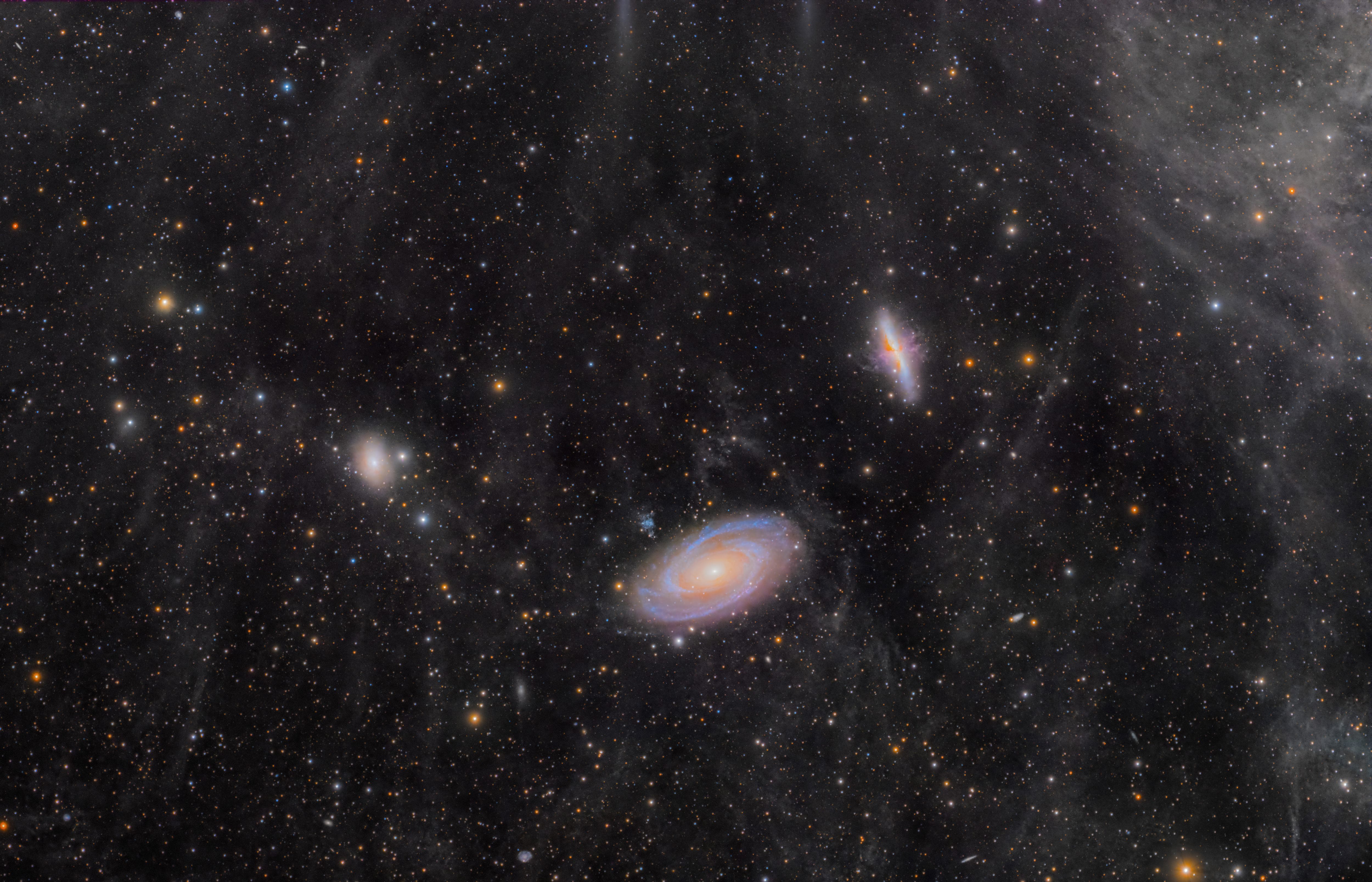 M81 image captured with ToupTek Astro LRGB filters