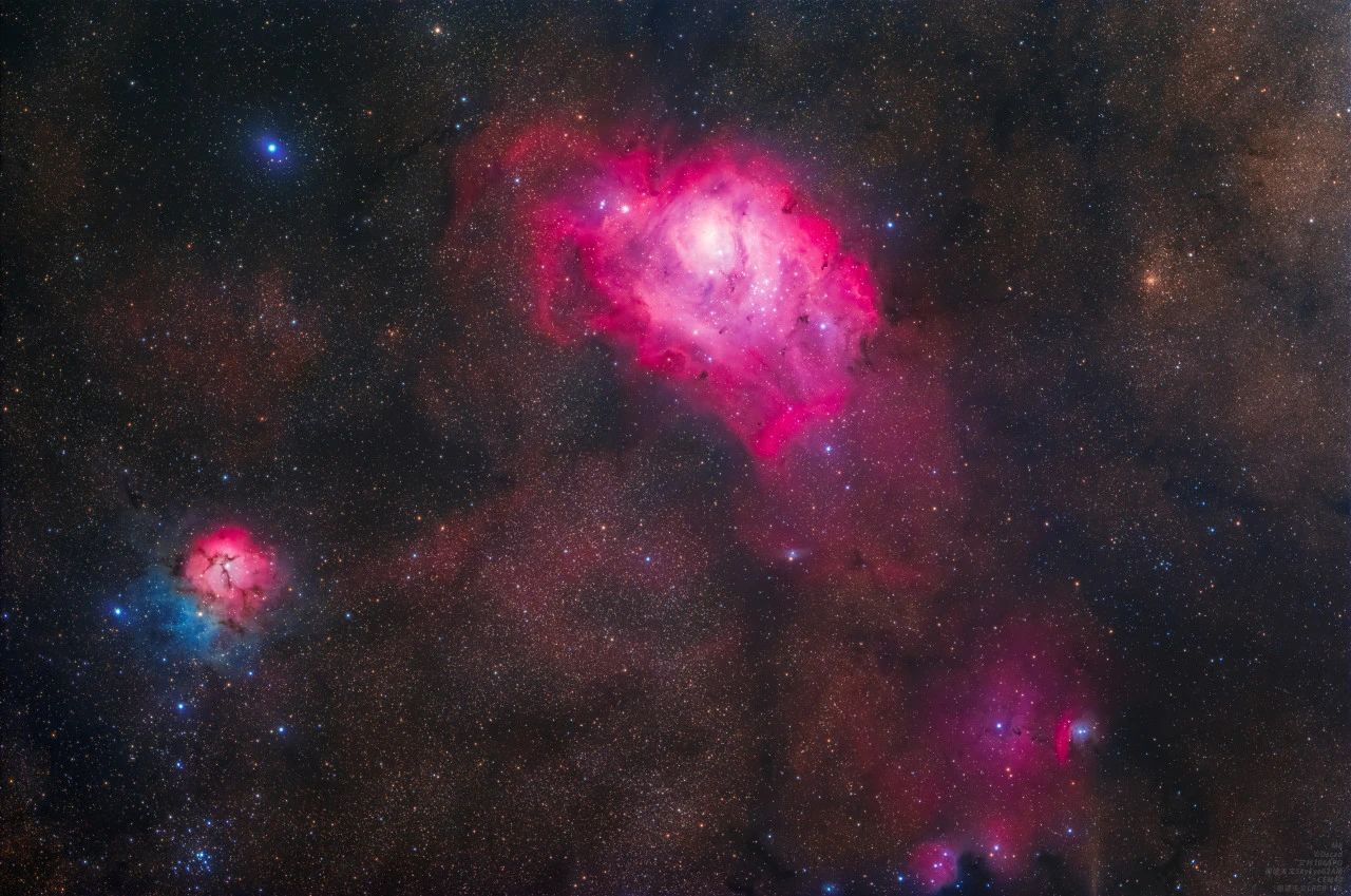 M8 image captured with ToupTek Astro LRGB filters