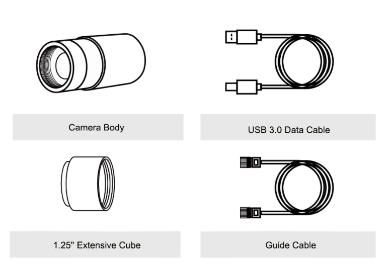 G3M series camera packing list G3M series camera packing list