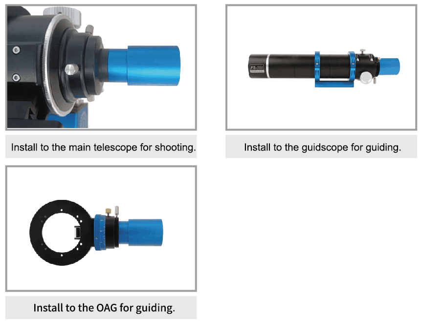 G3M series camera installation methods G3M series camera installation methods