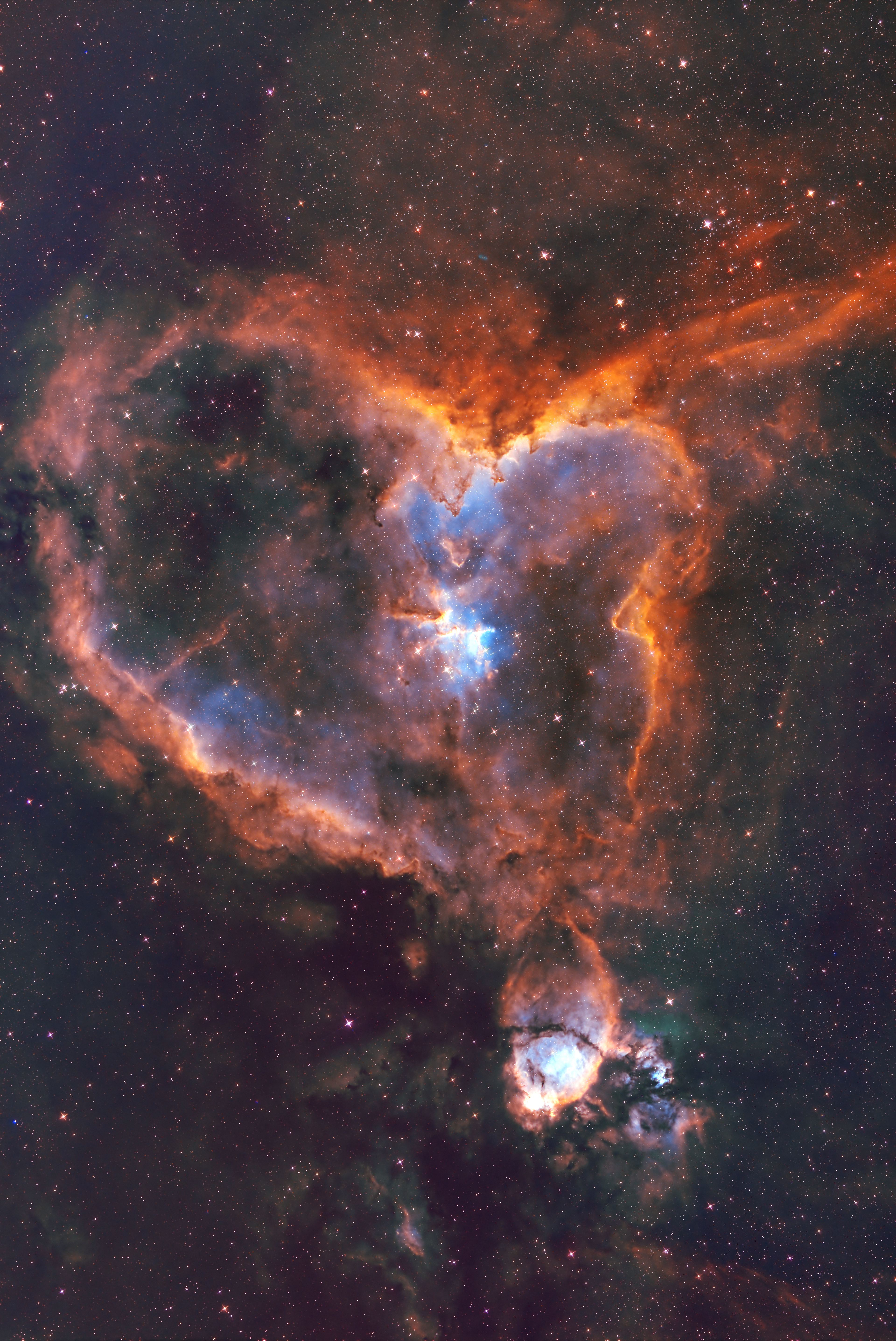 Heart Nebula IC 1805 in Cassiopeia