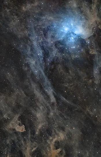 M45 - sussurri tra la piccola aquila e le Pleiadi - Fotografo: Wu Jiang
