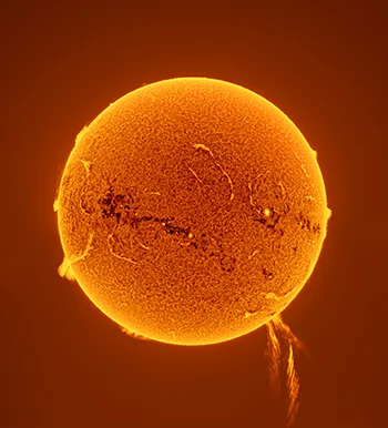 Protuberanza solare gigante di 500.000 chilometri - Fotografo: Feifeifei