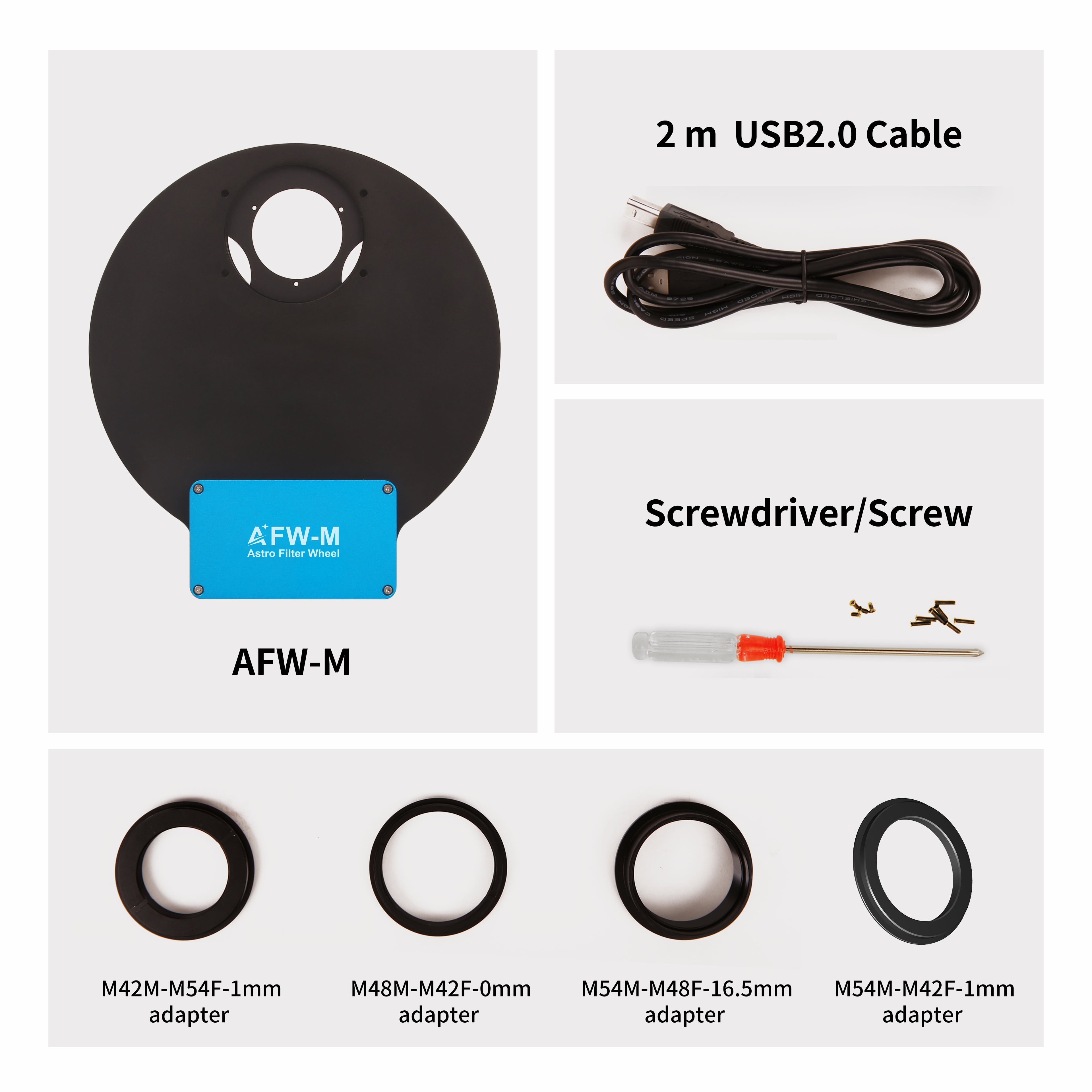 AFW-M Packaging List 8x1.25 inch