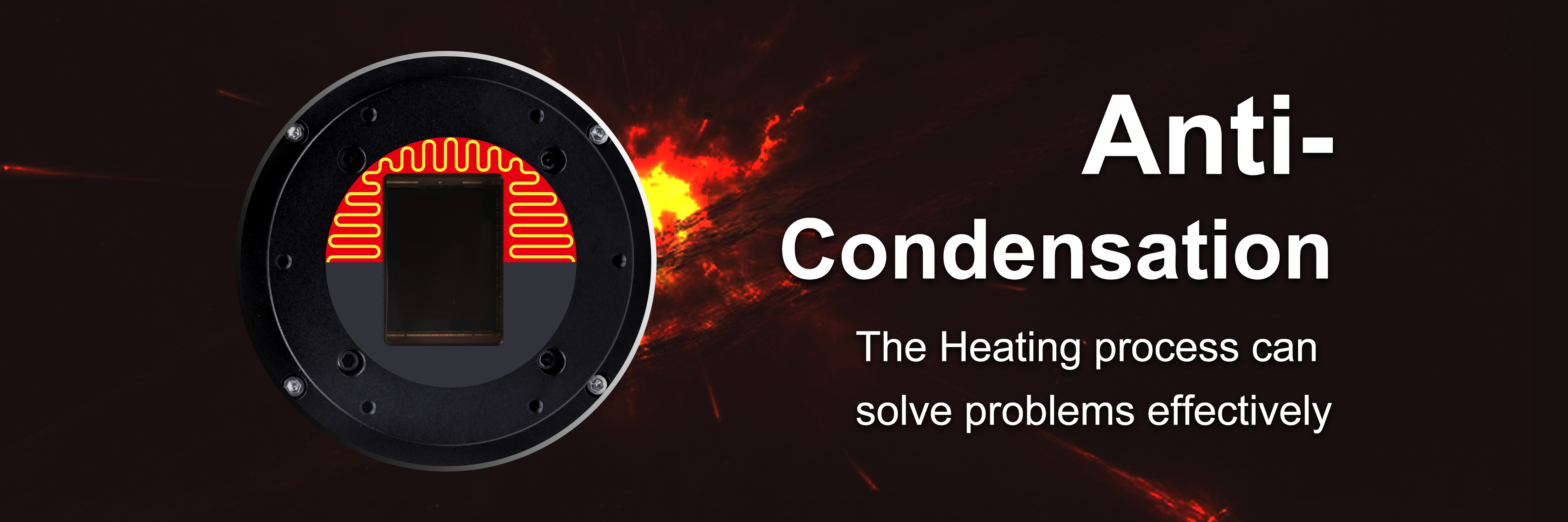 Anti-dew and heat dissipation design