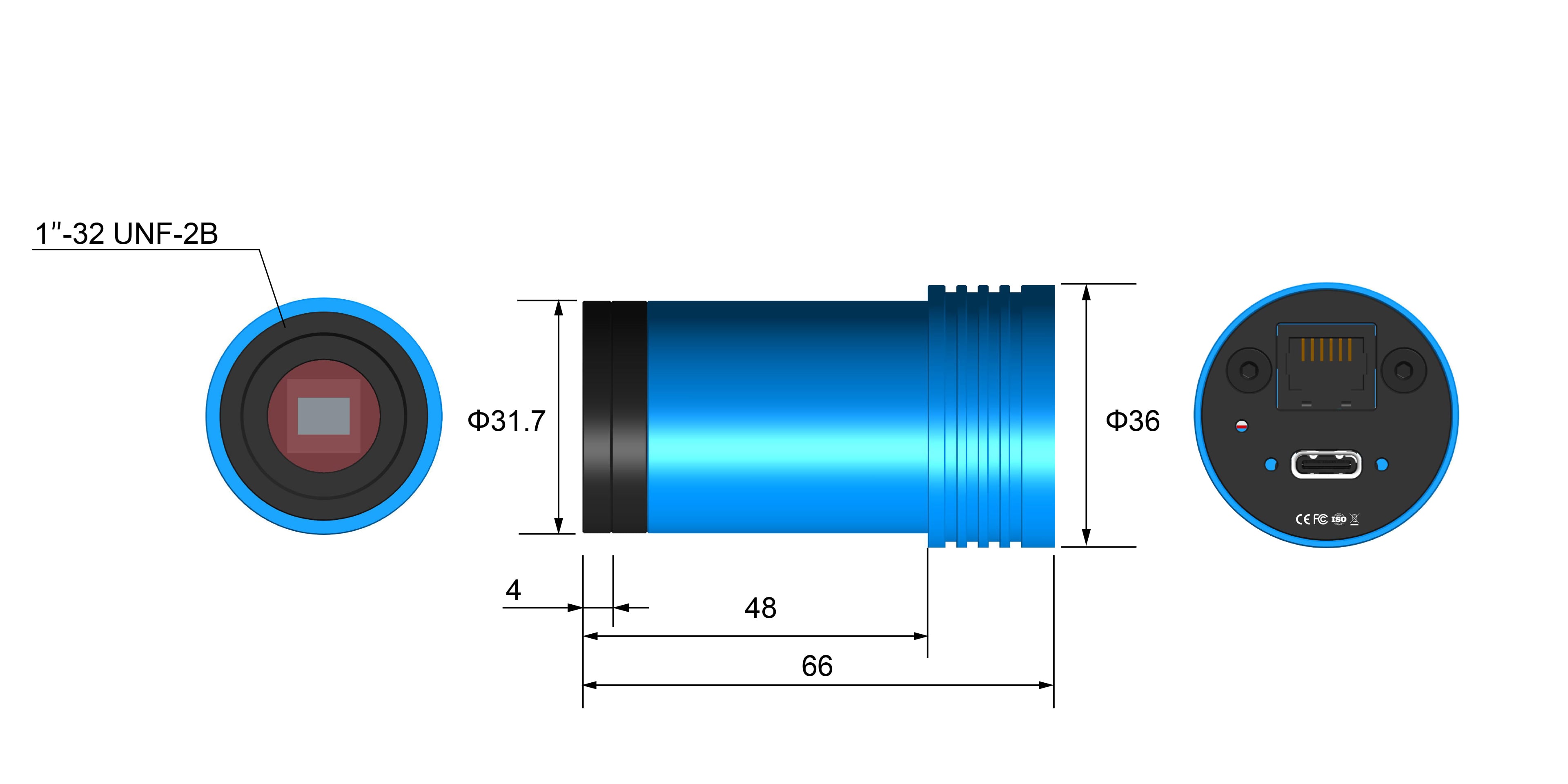 Camera Mechanical Dimensões
