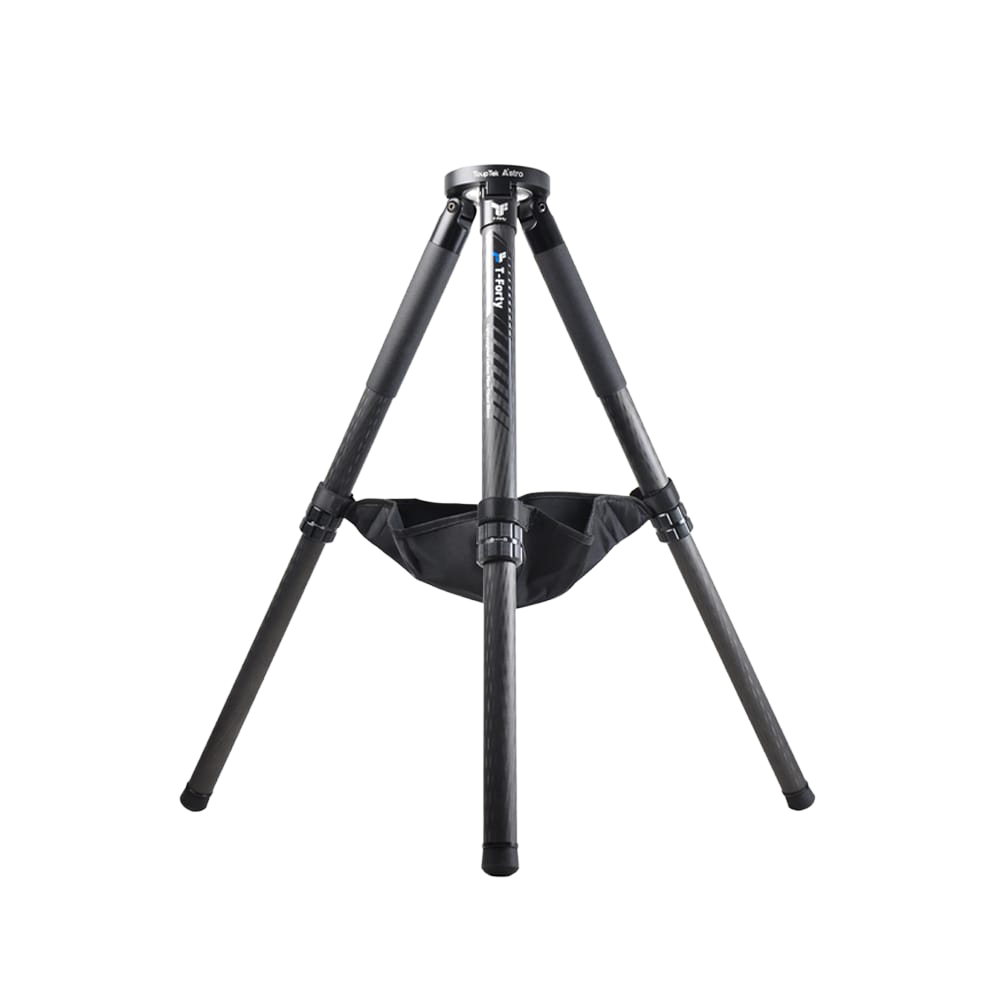 T-Forty carbon fiber tripod folded view