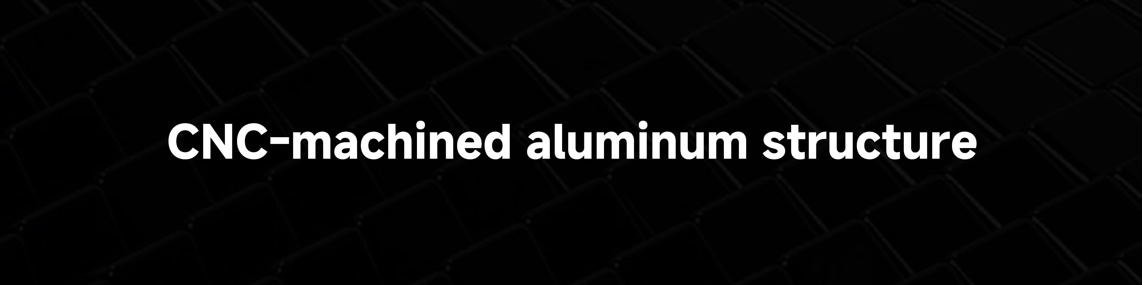 CNC machined aluminum tripod structure