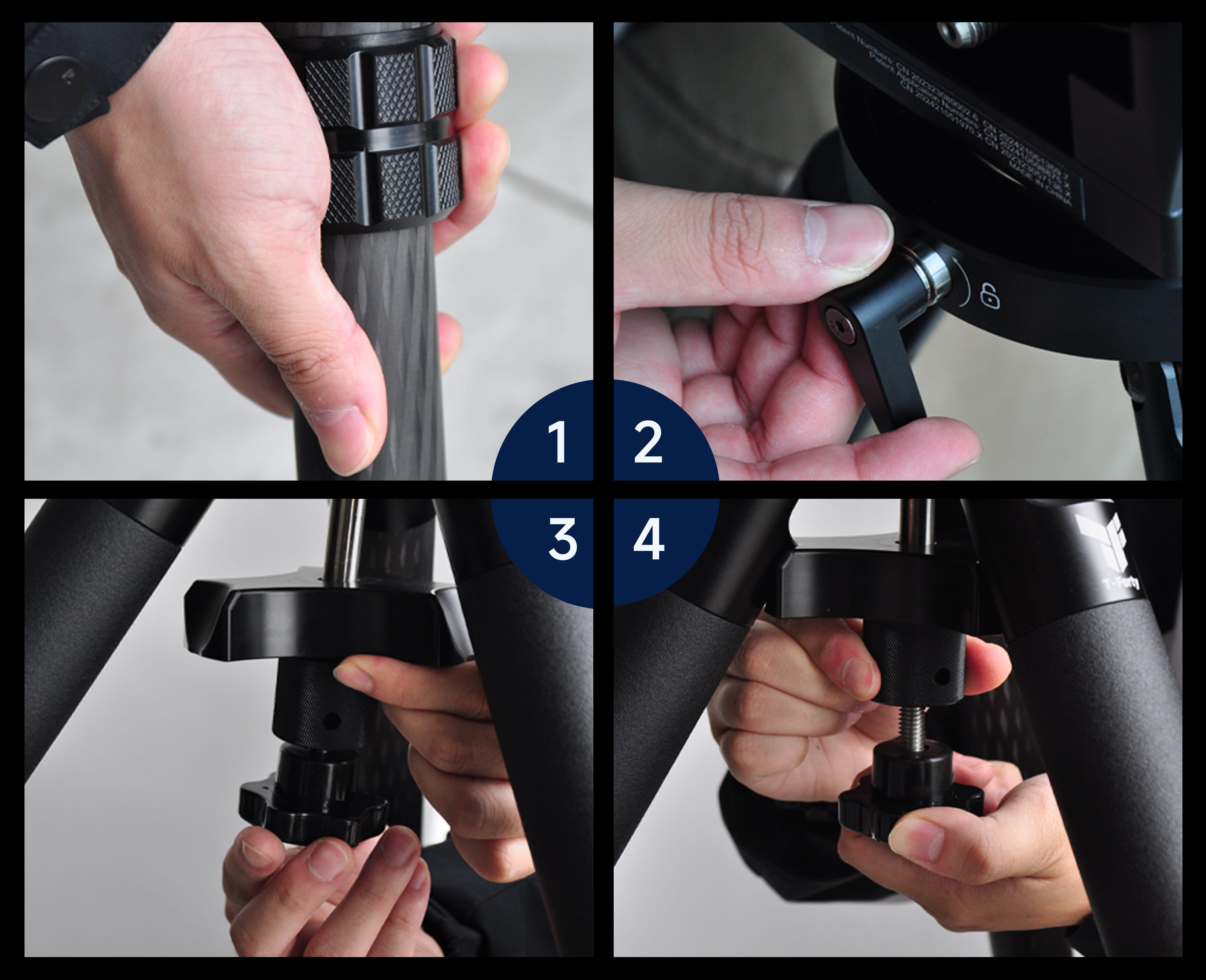 T-Forty tripod installation