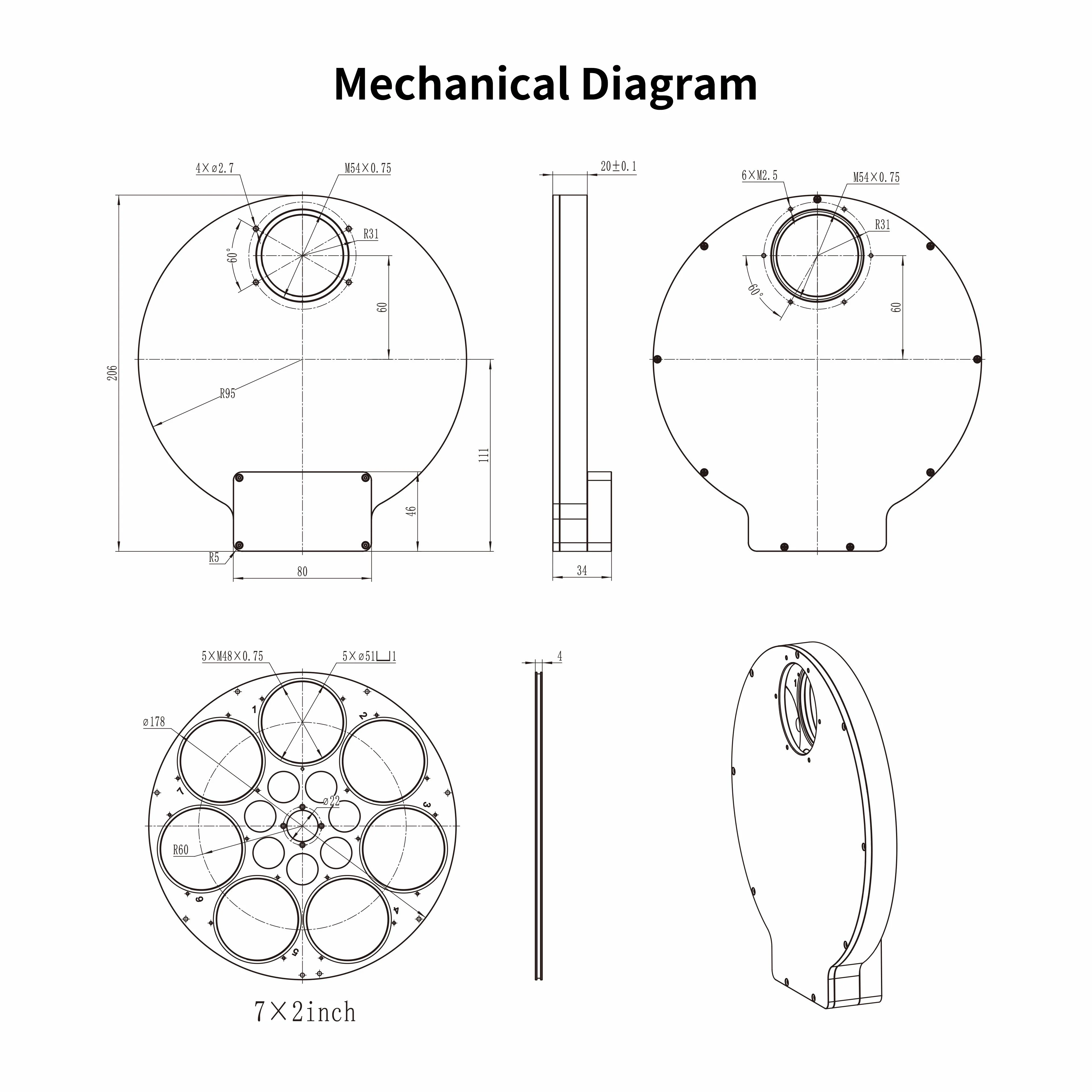 Electric filter wheel