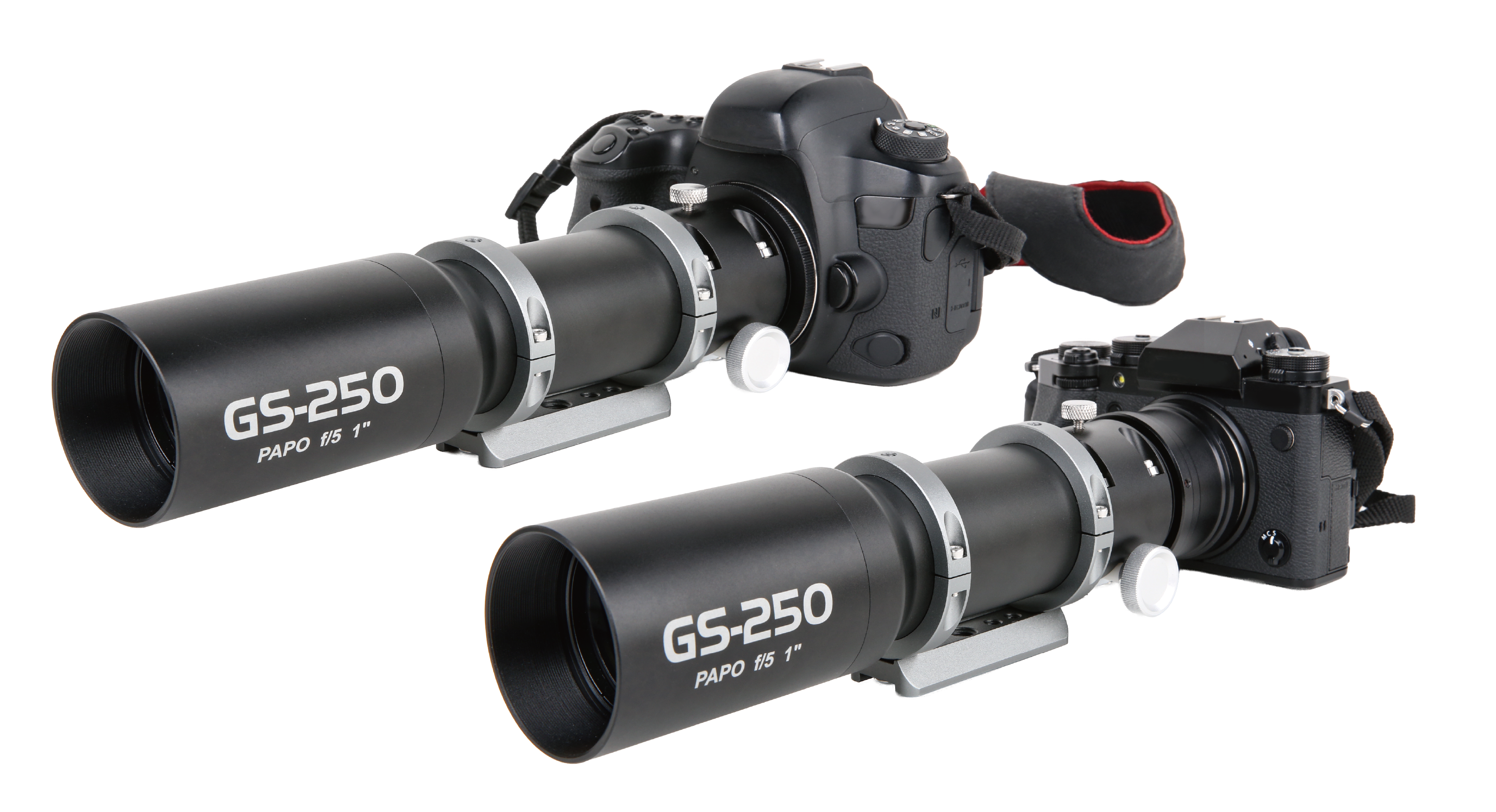 GS guide scope with bayonet adapter and mirrorless camera