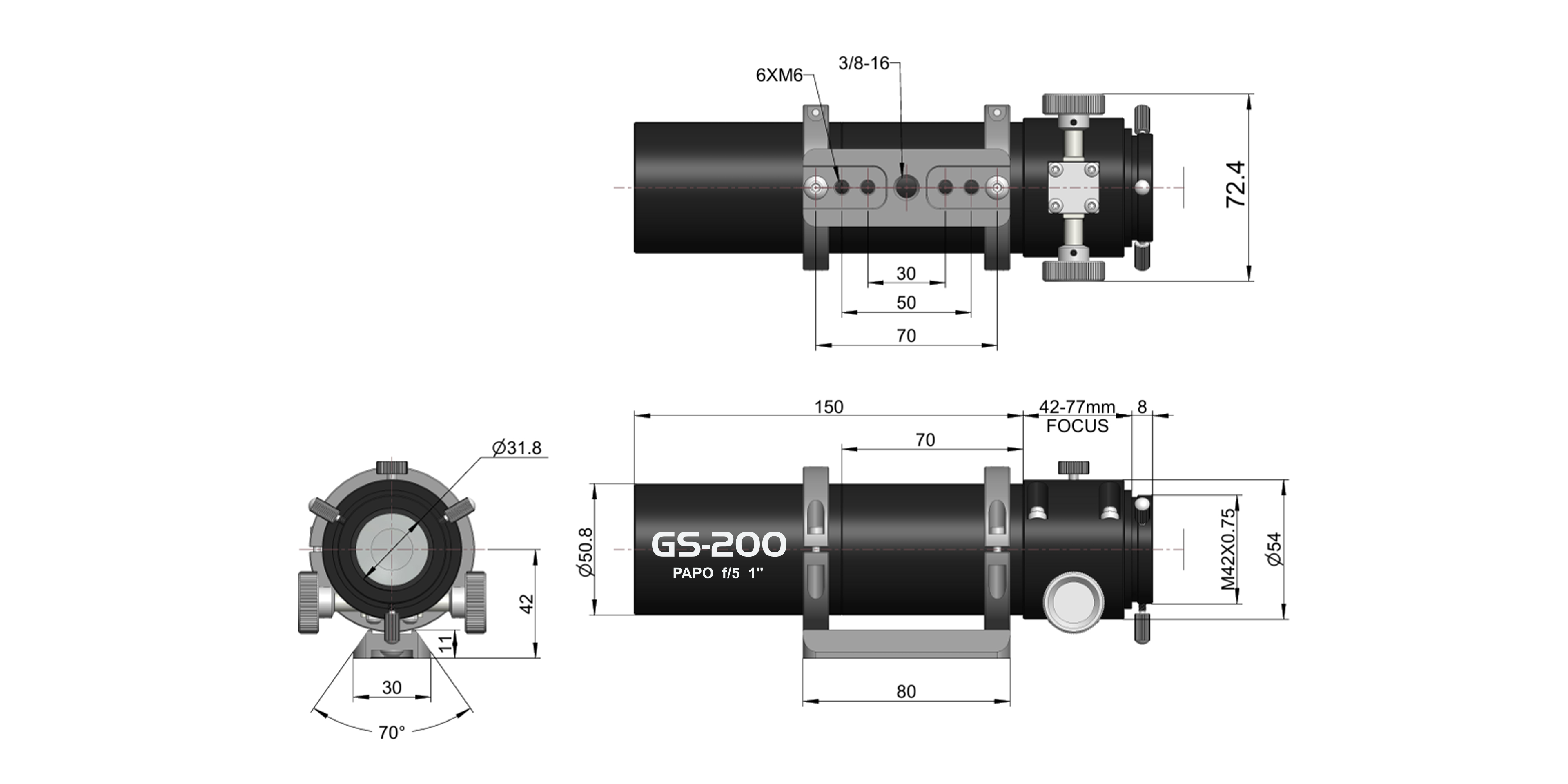 GS-200AC dimension diagram