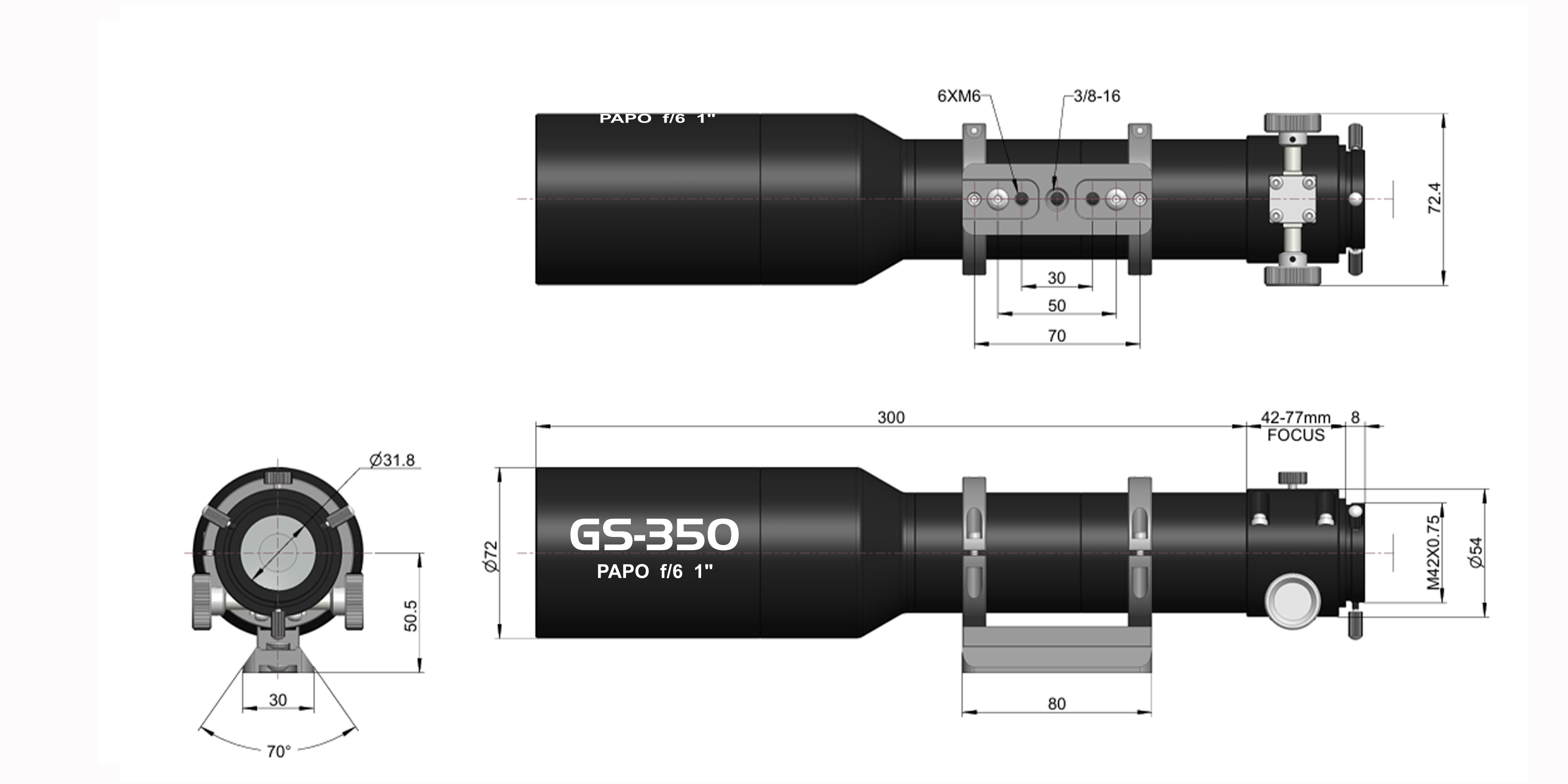 GS-350AC dimension diagram
