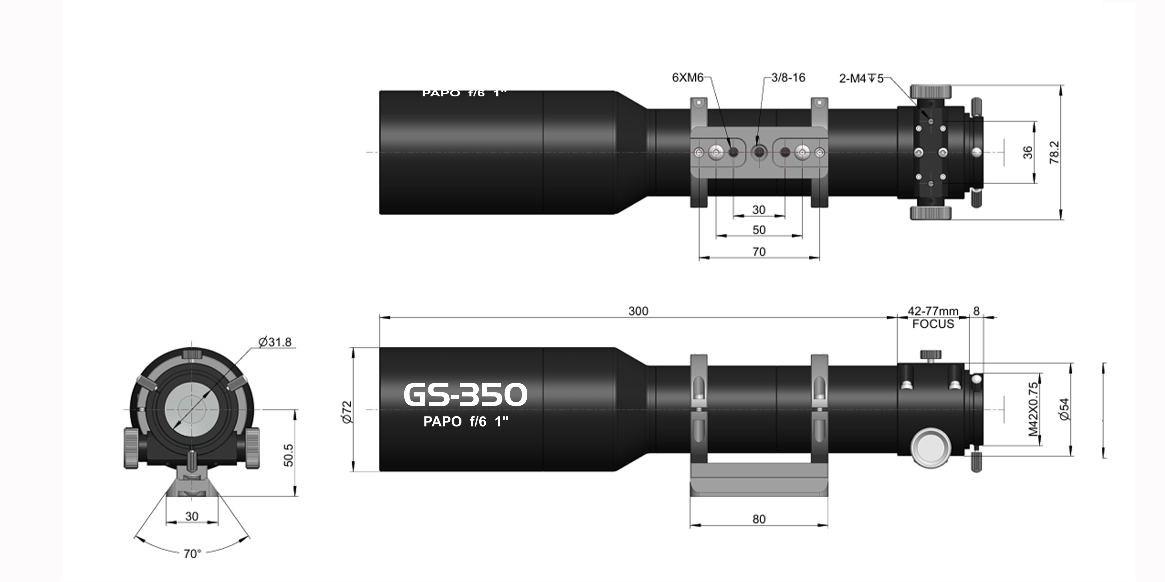 GS-350AR dimension diagram