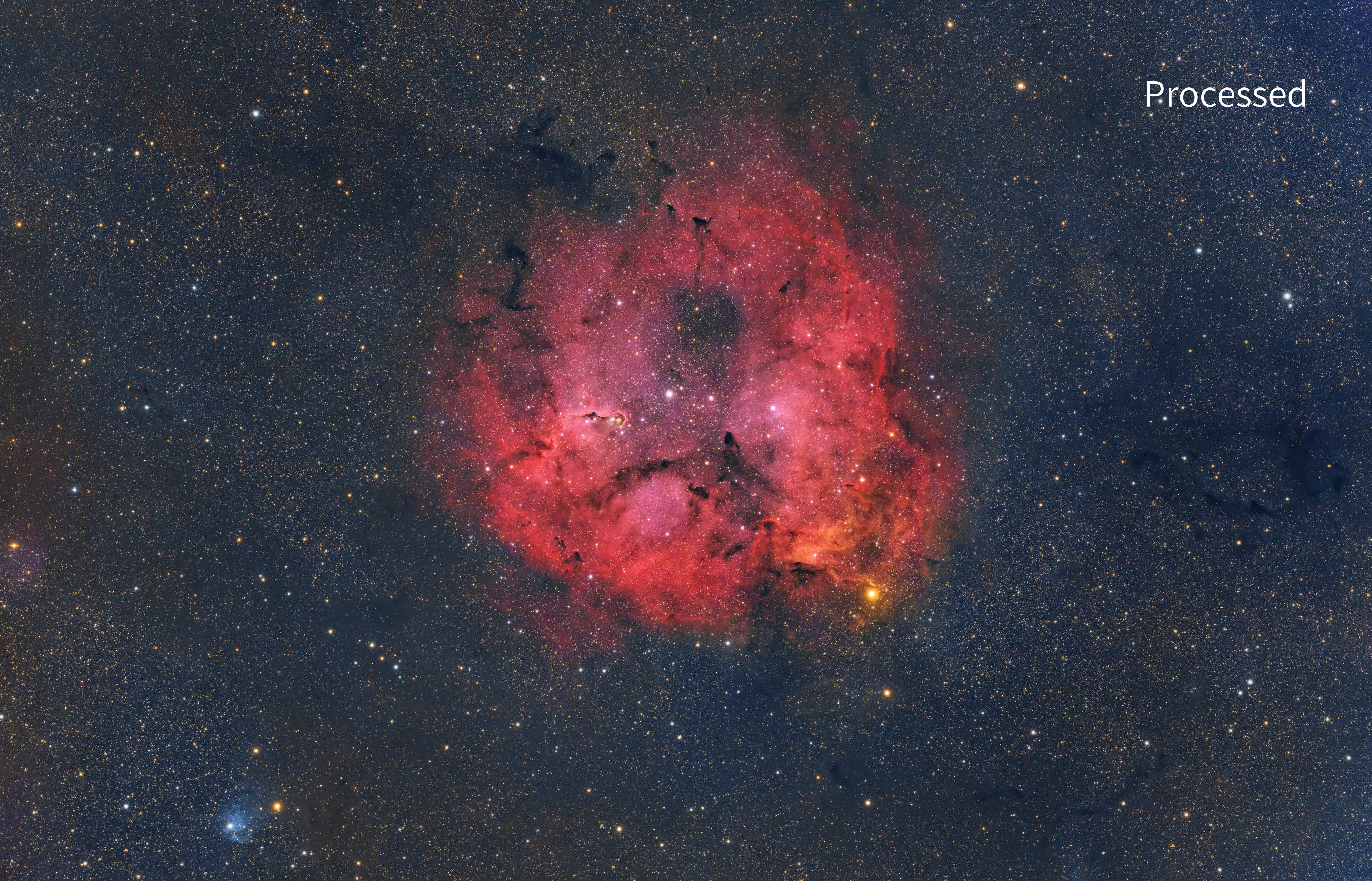 Processed image - Nebula captured by HOPE D60