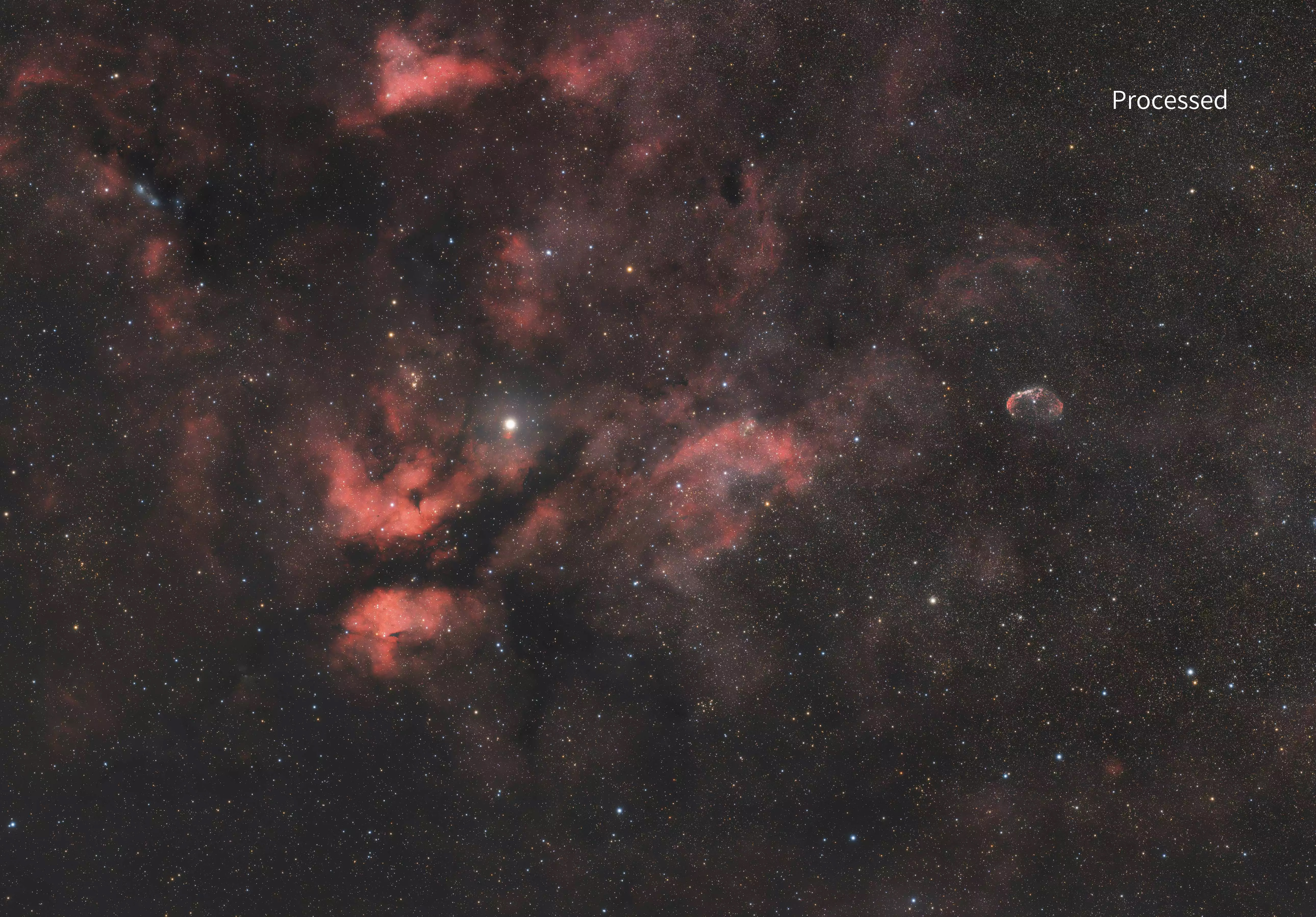 Processed image - Nebula captured by HOPE D60