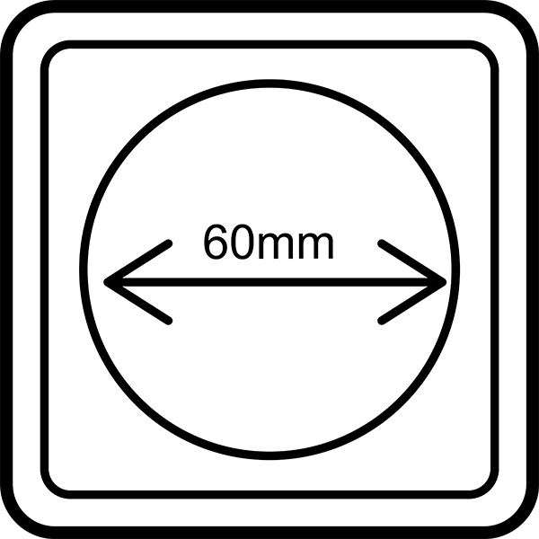 Effective aperture 60 mm